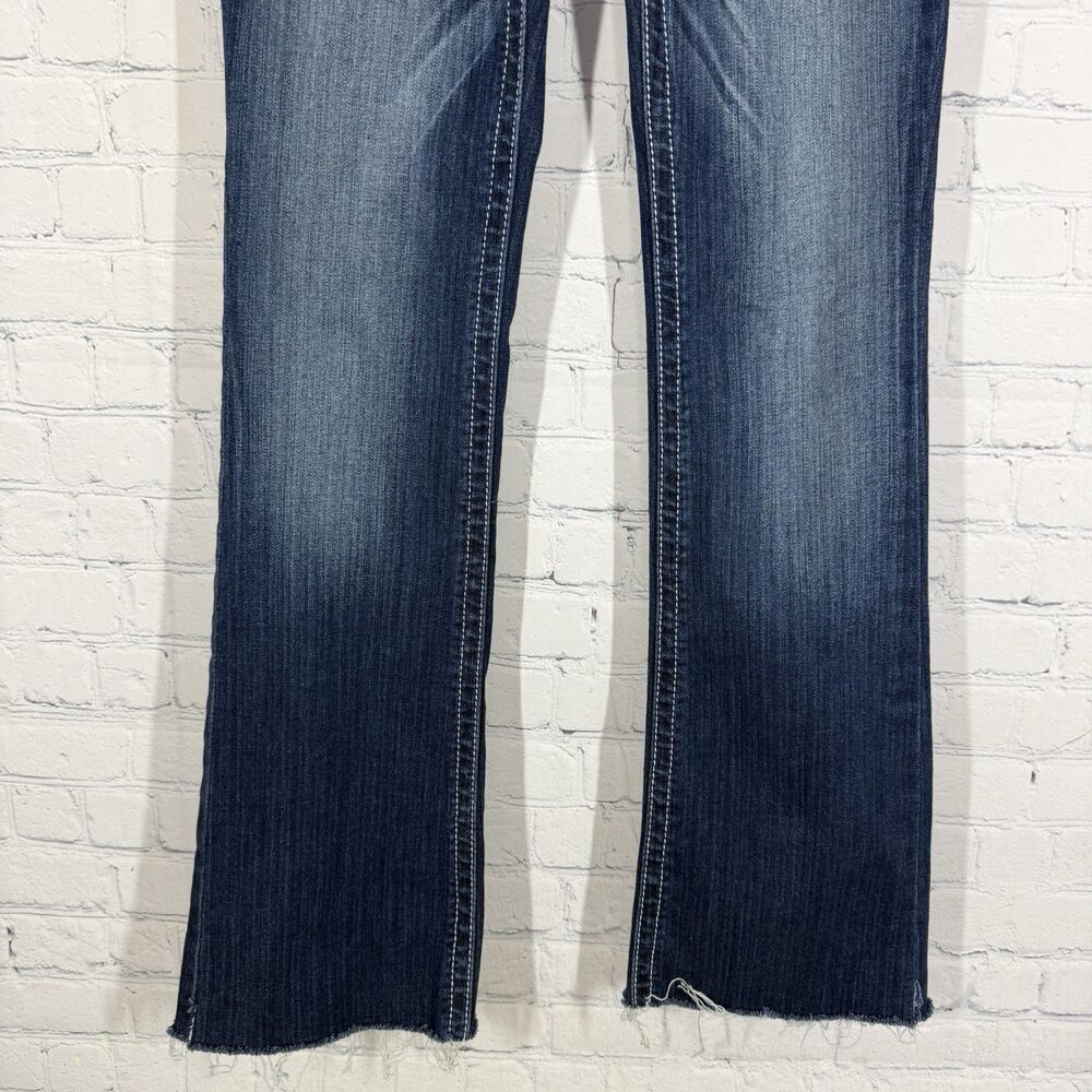 Ariat Real Denim Jeans 26 R Blue Western Cowgirl Low Rise Straight Waistband - Picture 11 of 15